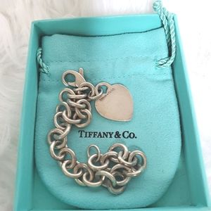 Tiffany & Co heart bracelet.